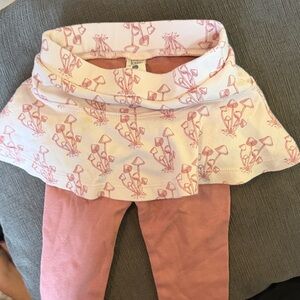 kate quinn Pink Mushroom Skirted Leggings